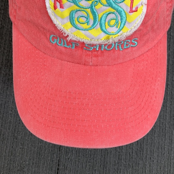 Gulf Shores Alabama Baseball Hat Womens OSFA Pink Strapback Cap Marco Destin - Picture 4 of 13